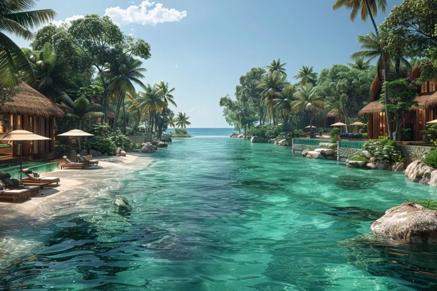 Flughafen Berlin zum Tropical Islands Resort
