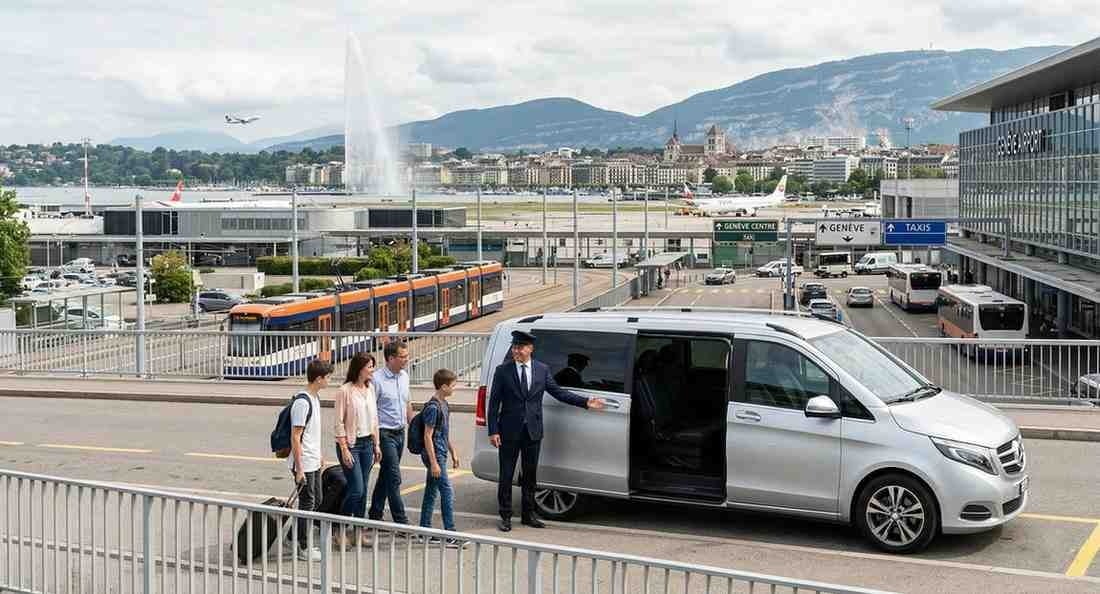 Vom Flughafen Genf in die Stadt